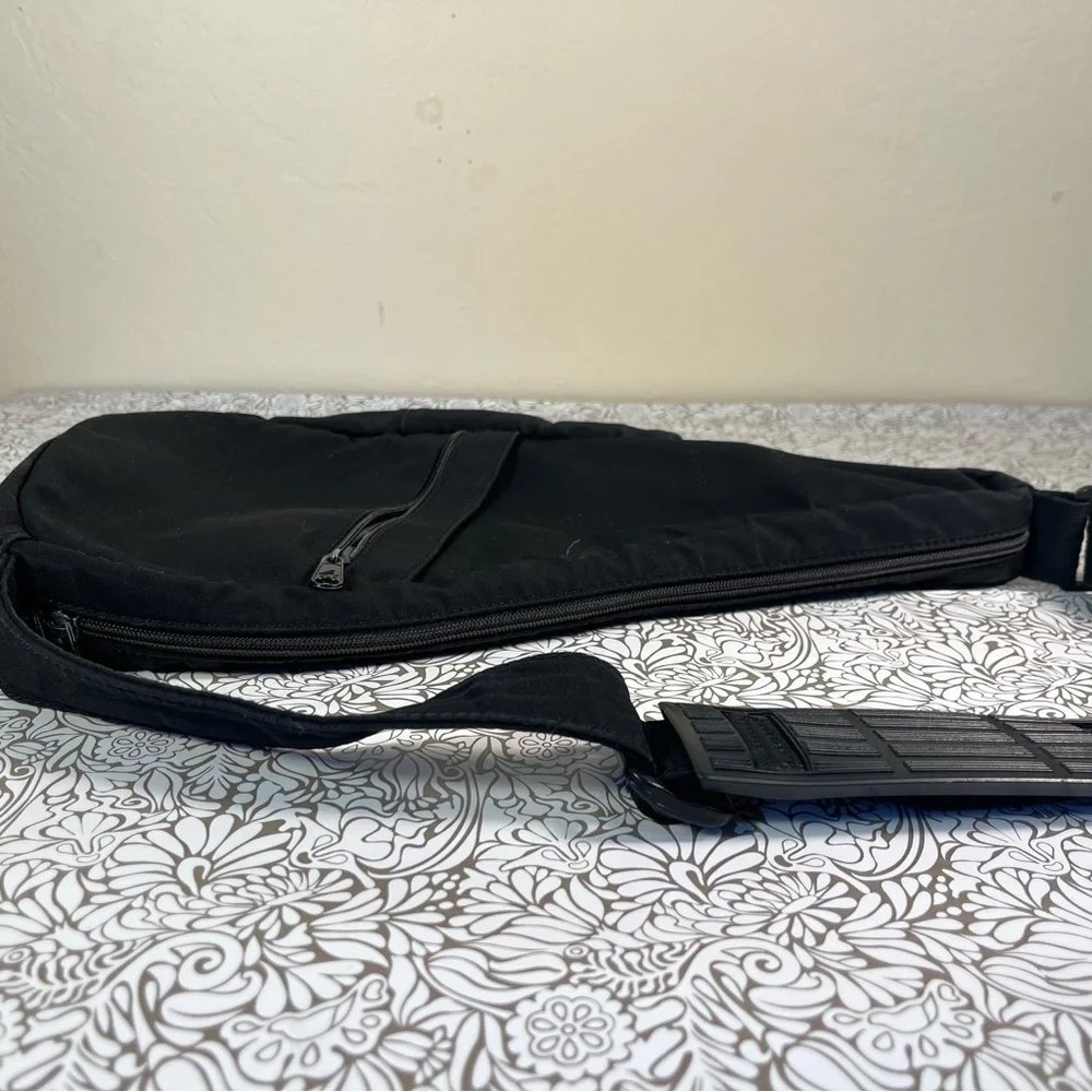 AmeriBag Black Nylon Shoulder Bag Sling Purse